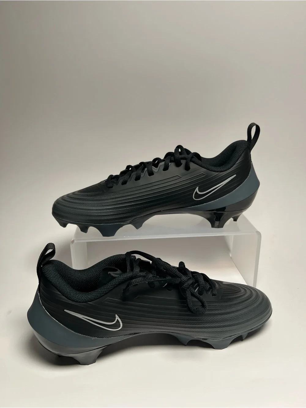 Nike Vapor Edge Speed 3 Black Gray 360 Football Cleats FB3303-002 Mens Size
